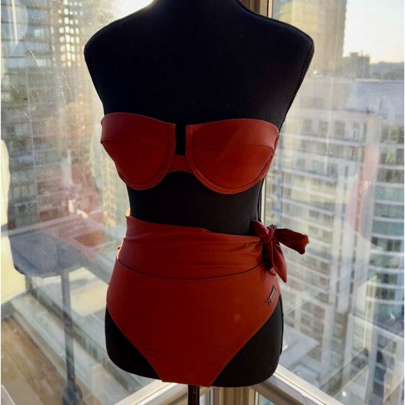 🆕 ZIMMERMANN 🧿 NWOT Separates Balconette & Scarf HW Pant Bikini Set Sz 0 = US2 - Picture 12 of 16